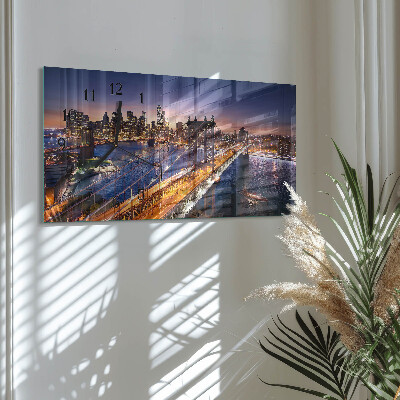 Glazen klok horizontaal New York