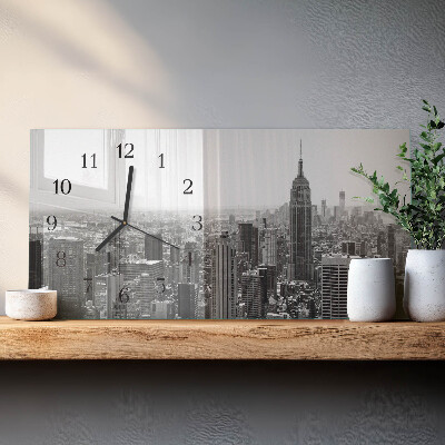 Glazen klok horizontaal New York