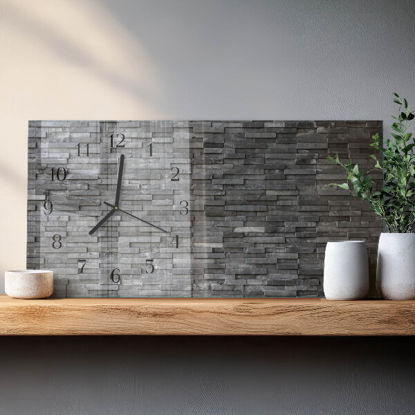 Glazen klok horizontaal Stenen constructie