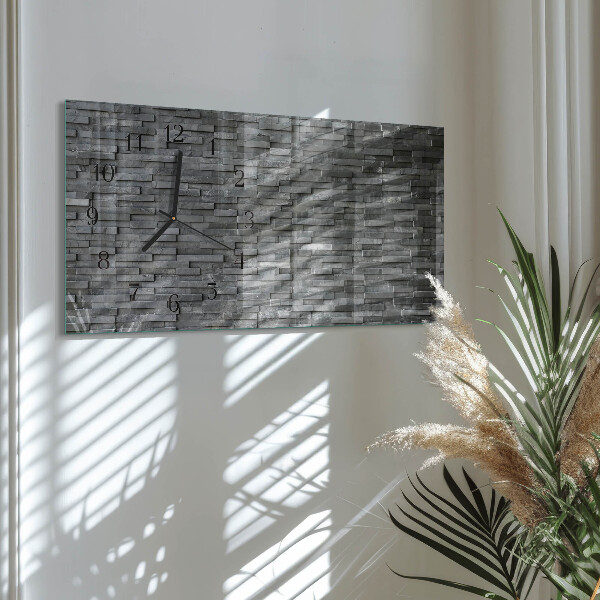 Glazen klok horizontaal Stenen constructie