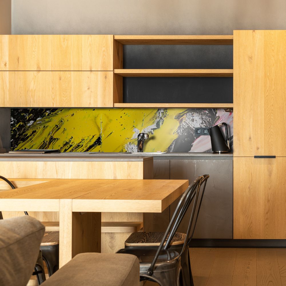 Glazen panelen voor de keuken