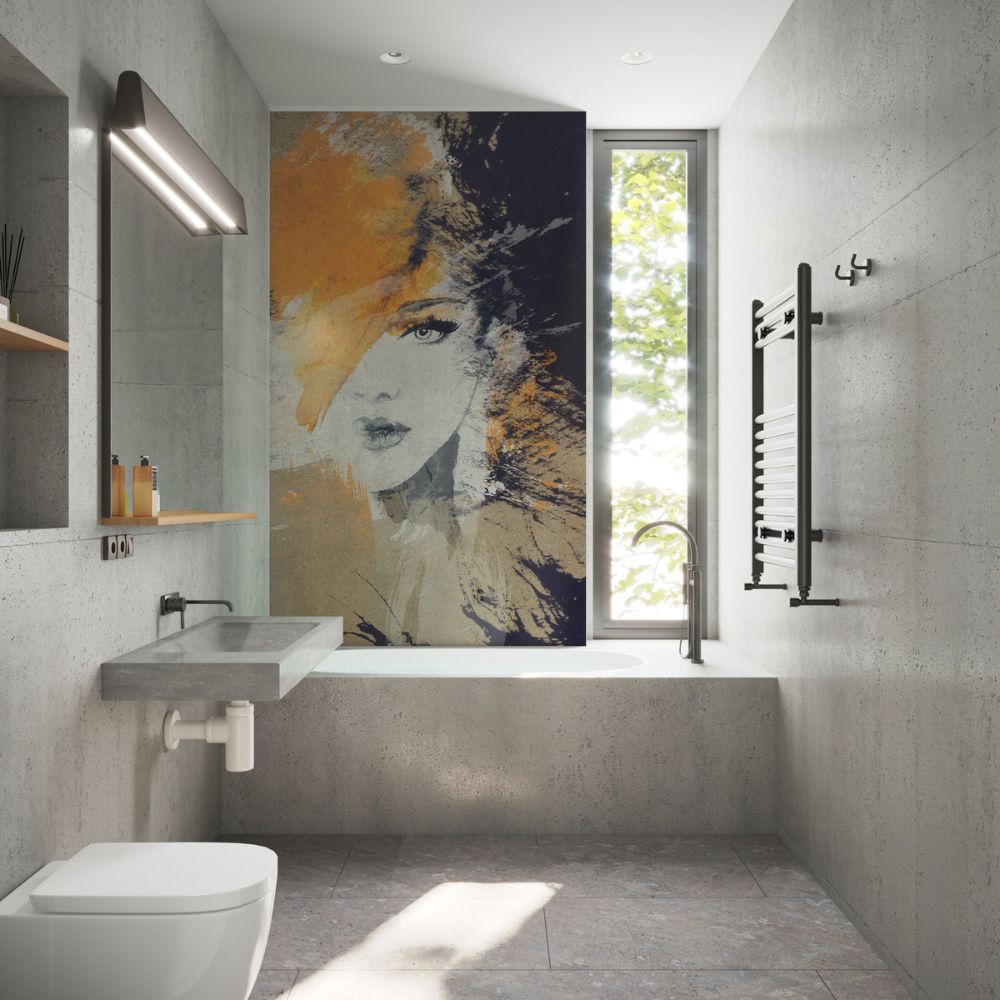 Glazen panelen voor de badkamer