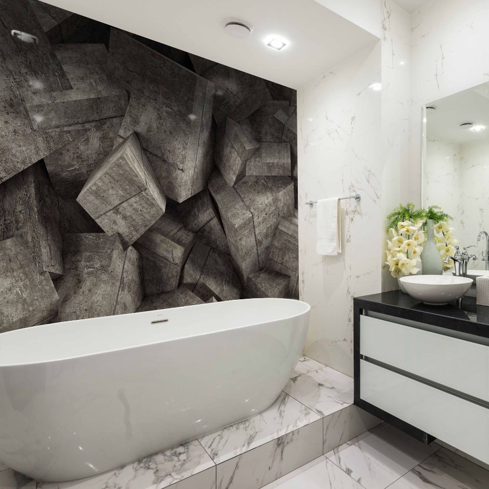 Glazen panelen voor de badkamer