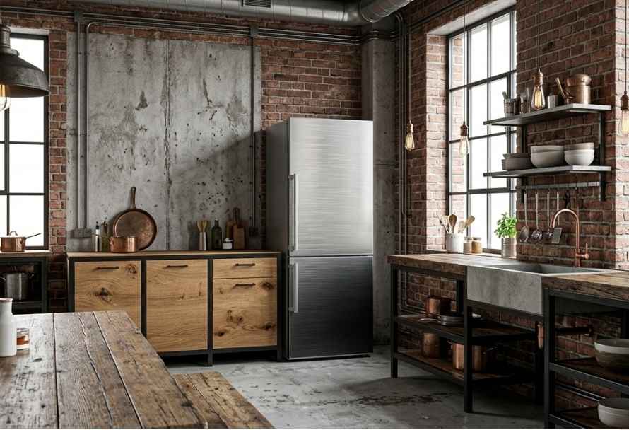 Industriële keuken met karakter: hoe creëer je een unieke sfeer in het interieur?