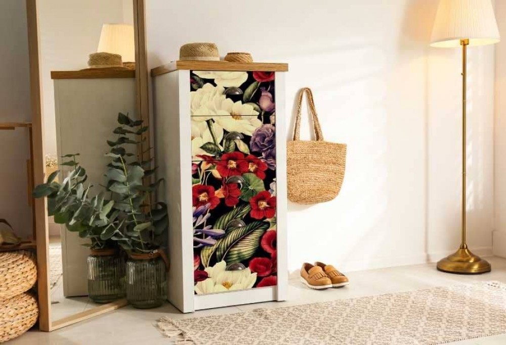 Fotobehang voor een ladekast