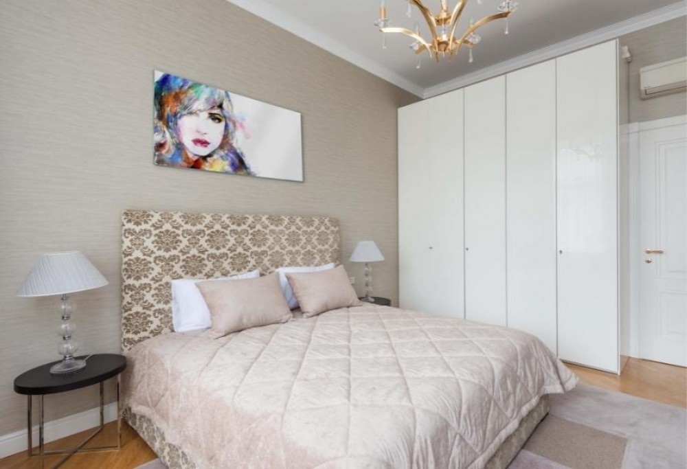 sypialnia w stylu glamour