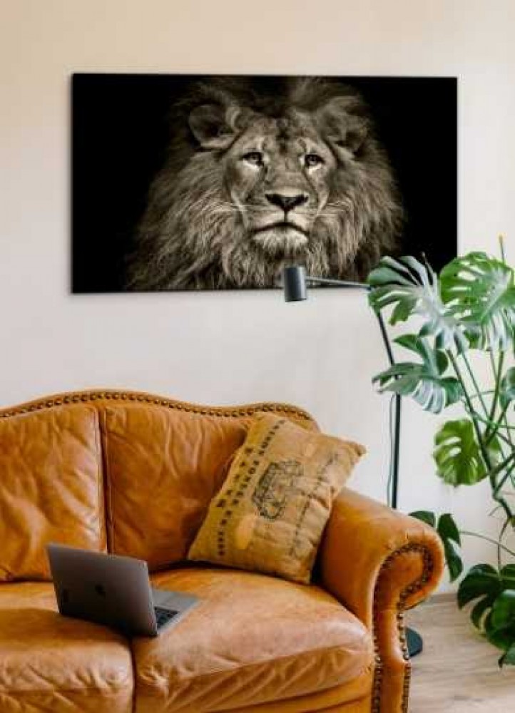 Woonkamer in een minimalistische stijl