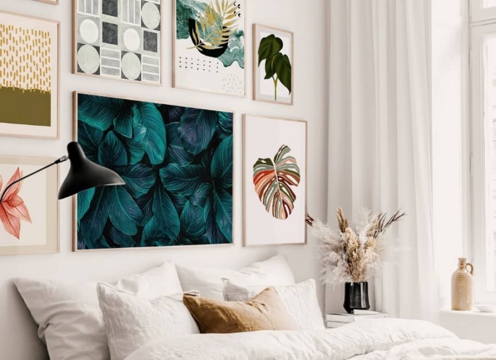 slaapkamer in Scandinavische stijl